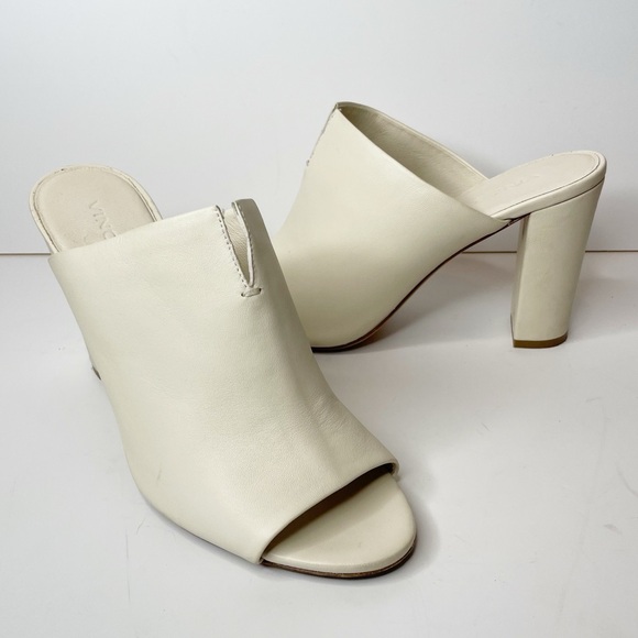 Vince Hollis Notch Leather Heel Mule Size 9 - Picture 1 of 15